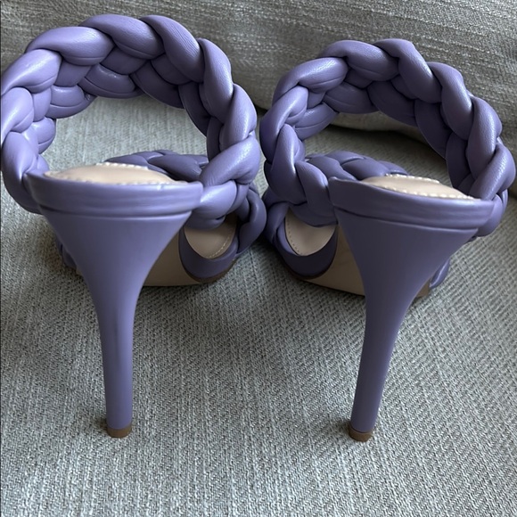 Steve Madden kenley Purple lavender Braided Heels size 7 - Picture 5 of 11
